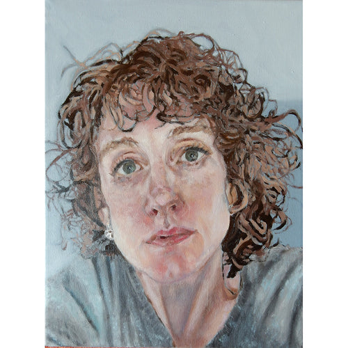 Anne oil on canvas portrait commission by Stella Tooth.