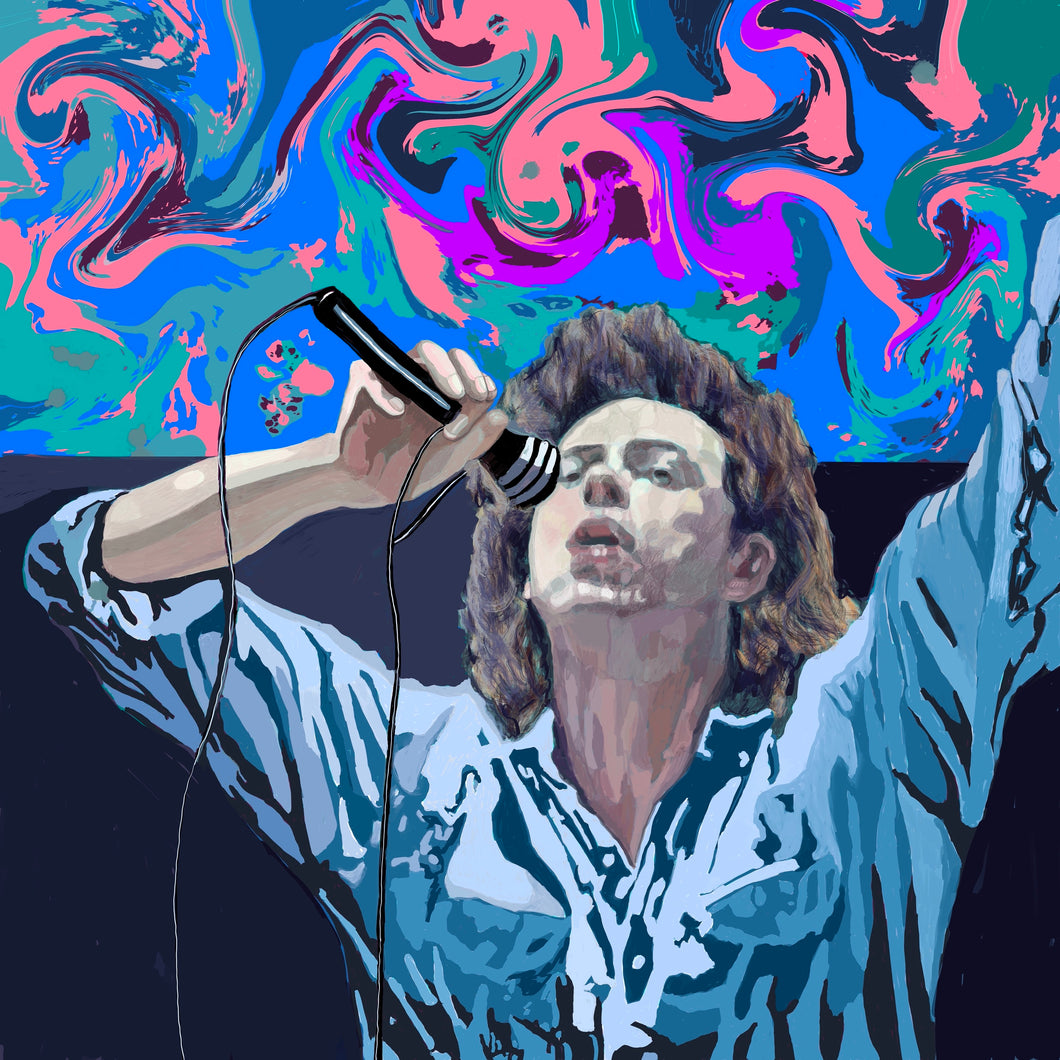 Bob Geldof digital painting by Stella Tooth artist 