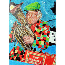 Load image into Gallery viewer, Bob Kerr&#39;s Whoopee Band mixed media on paper by Stella Tooth
