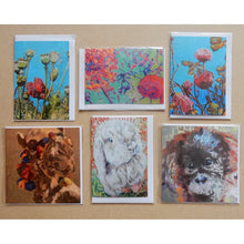 Load image into Gallery viewer, A Variety Pack of Animals and Flowers Blank Art Cards by Stella Tooth
