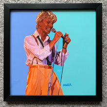 Load image into Gallery viewer, David Bowie digital painting by Stella Tooth artist inspired by photo by Sol N&#39;jie framed
