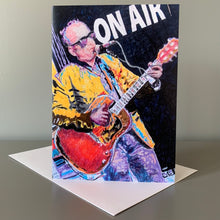 Load image into Gallery viewer, Fine art greetings card of Elvis Costello by Stella Tooth rock and roll art
