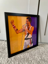 Load image into Gallery viewer, Freddie Mercury digital painting by Stella Tooth musician artist inspired by photo by Solomon N&#39;Jie side view
