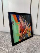 Load image into Gallery viewer, Digital painting by Stella Tooth artist of Rolling Stones lead guitarist and co songwriter Keith Richards side view
