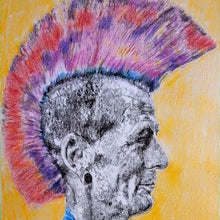 Load image into Gallery viewer, Last of the Mohicans by Stella Tooth Artist Drawing Detail
