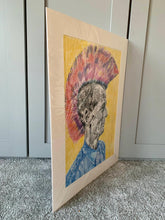 Load image into Gallery viewer, Last of the Mohicans by Stella Tooth Artist Drawing Side
