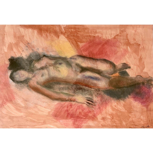 Life Drawing Mixed Media on paper by Stella Tooth