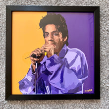 Load image into Gallery viewer, Prince digital painting by Stella Tooth framed
