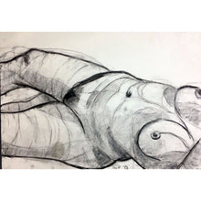 Load image into Gallery viewer, Raff life drawing conte on paper by Stella Tooth Portrait Artist
