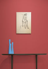 Load image into Gallery viewer, REBECCA LIFE DRAWING conte on paper by Stella Tooth
