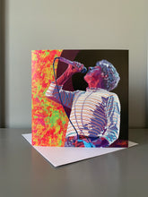 Load image into Gallery viewer, Roger Daltrey fine art greetings card based on digital painting by Stella Tooth artist
