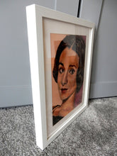 Load image into Gallery viewer, Audrey Hepburn Pastel Artwork by Stella Tooth Framed Side
