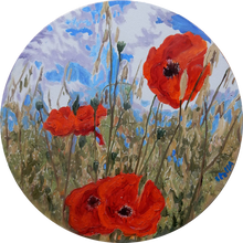 Load image into Gallery viewer, Poppies oil on canvas by Stella Tooth artist
