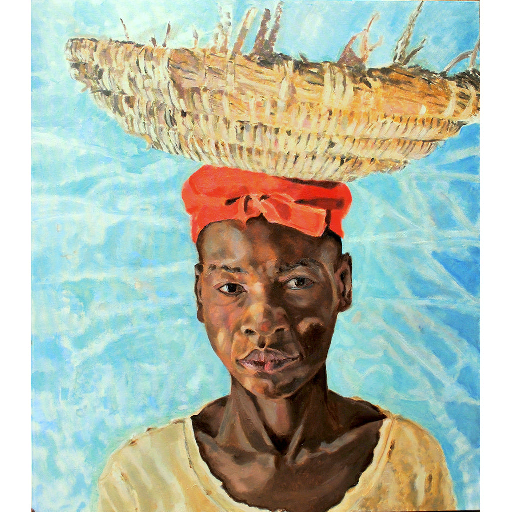 The Hod Carrier oil on canvas artwork by Stella Tooth