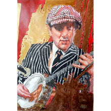 Load image into Gallery viewer, Bob Kerr’s Whoopee Band ’Spats’ mixed media on paper artwork by Stella Tooth
