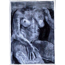 Load image into Gallery viewer, Vasiliki life drawing on paper by Stella Tooth Portrait Artist
